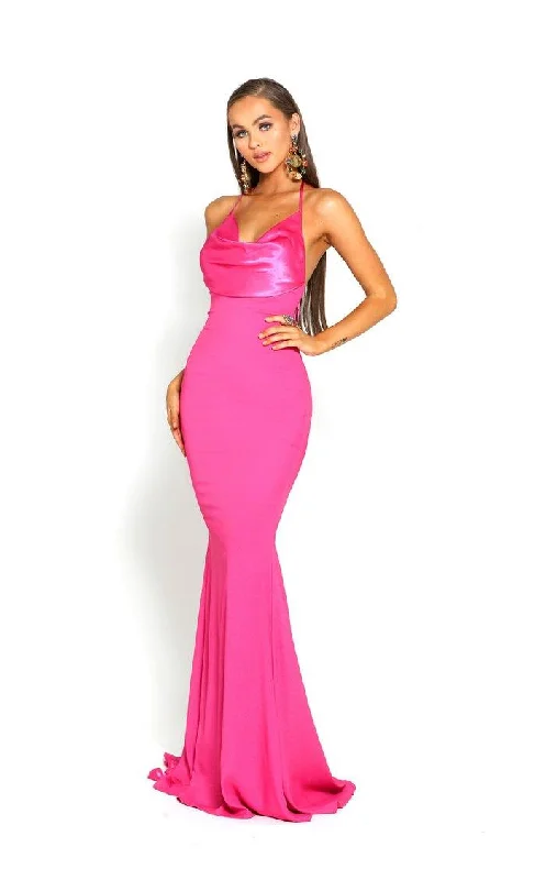 Fashion Forward Portia And Scarlett 1911 Halter Long Mermaid Gown