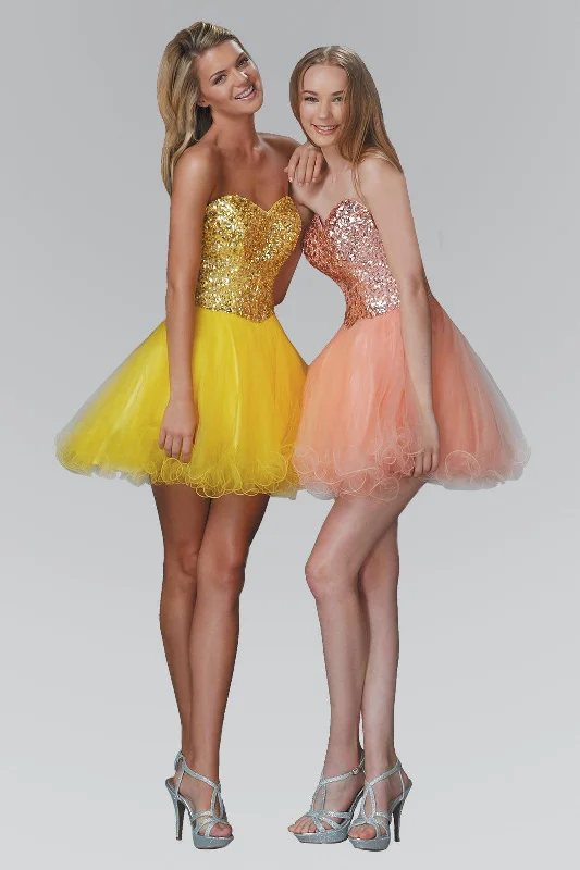 Bundle Offer Strapless Tulle Short Prom Dress