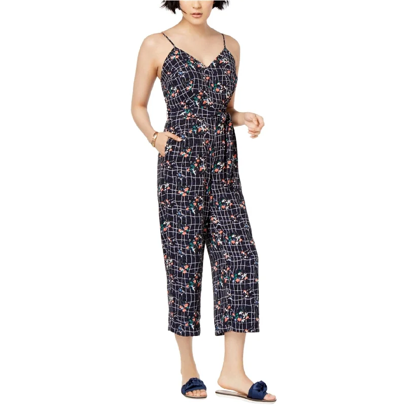 Hot Brand Discounts maison Jules Womens Floral Jumpsuit, Blue, 12