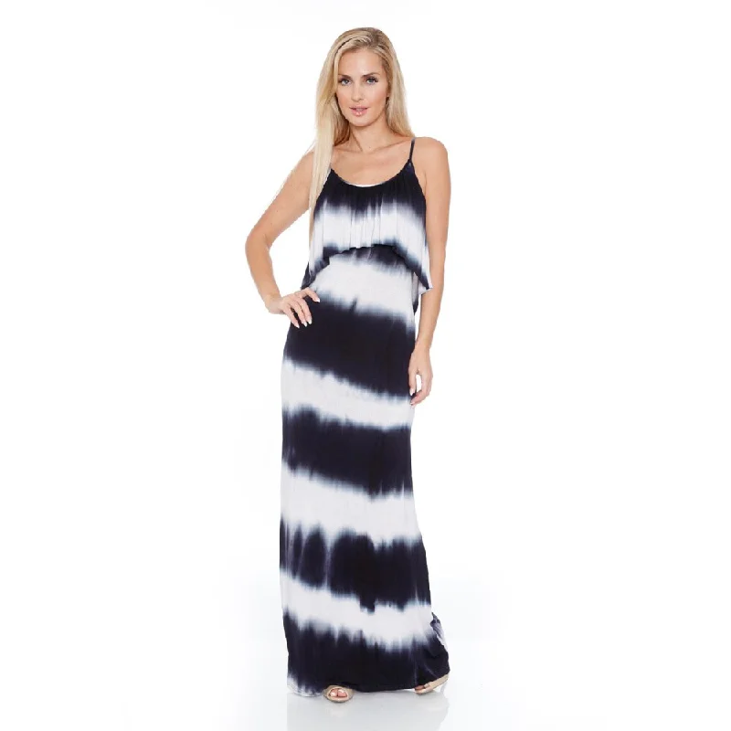 Exclusive Discounts White Mark Women's 'Kalea' Tie Dye Overlay Maxi Dress