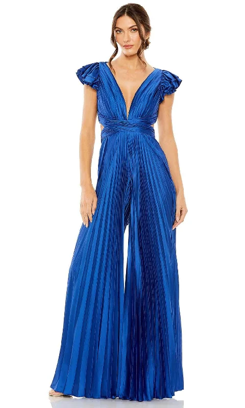 Plus Size Women Wear Ieena Duggal 27361 - Pleated Jumpsuit