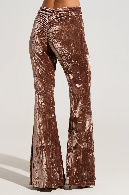 Women's Clothing Brands IN ANOTHER LIFE RUCHED VELVET LEGGING