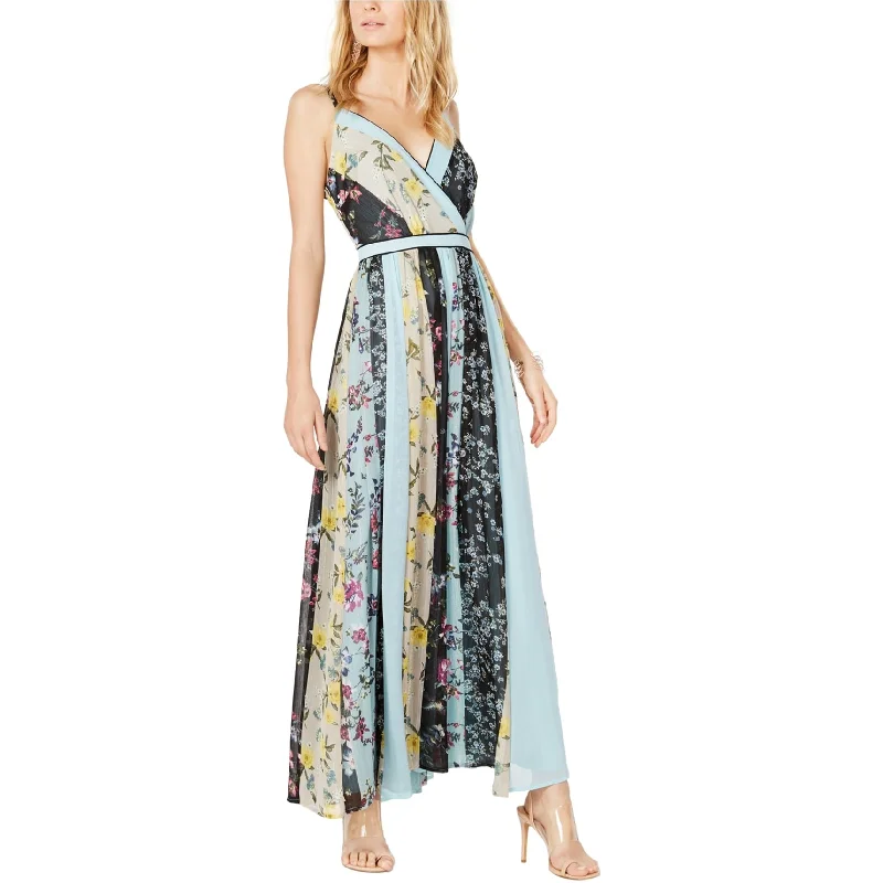 Elegant Women’s Fashion I-N-C Womens Patchwork Maxi Dress