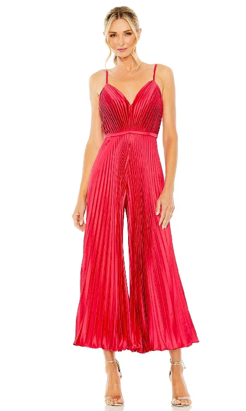 Women's Clothes Online Shopping Ieena Duggal 27142 - Cropped Sleeveless Jumpsuit