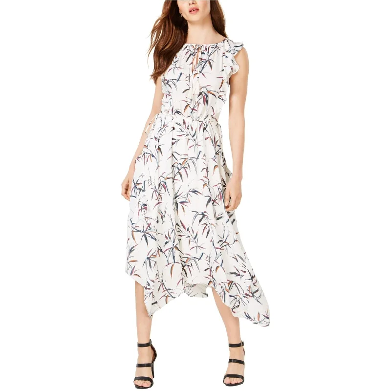 Early Bird Offer Rachel Zoe Womens Pippa Printed Asymmetrical Midi Dress, Multicoloured, 4