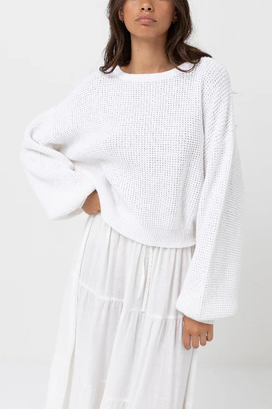 Online Boutique Clothing Classic Knit Jumper White