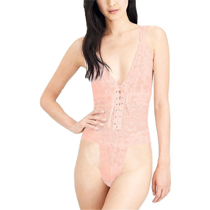 You'Ll Love Us Because Free People Womens Gazey Eyes Thong Bodysuit Jumpsuit