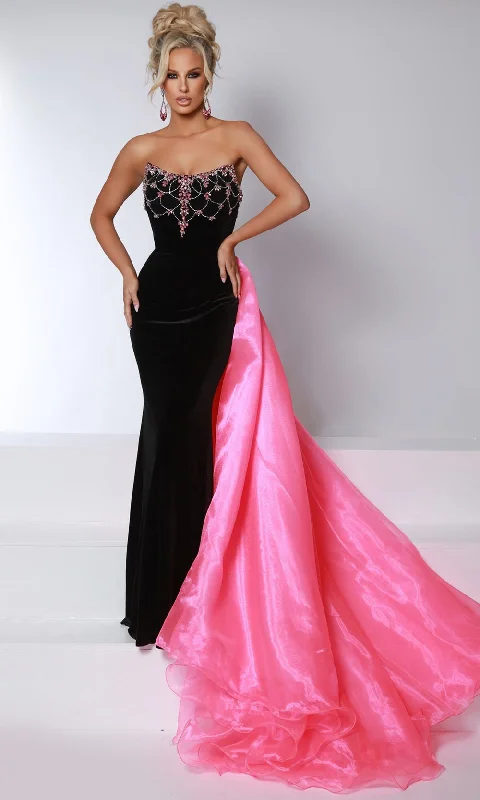 Online Impressions Boutique Johnathan Kayne 2945 - Strapless Overskirt Evening Gown